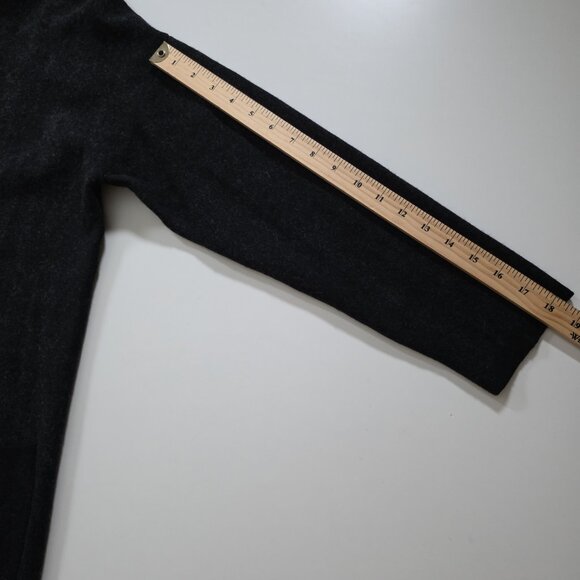 Babaton Lance Cardigan Womens L Gray LS Wool Blend Open Front Pockets Lagenlook - Picture 6 of 16